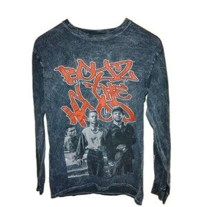Boyz N The Hood Acid Wash Long Sleeve Graphic Tee M Streetwear Rap Shirt Movie